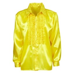 CAMISA CON VOLANTES EN RASO COLORES 2