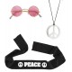 CONJUNTO HIPPIE COLLAR, CINTA Y GAFAS 