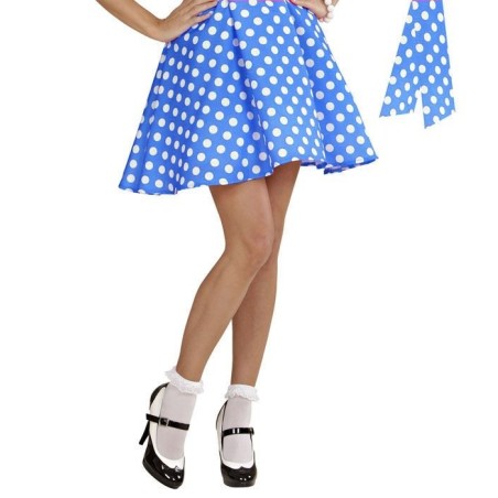 FALDA LUNARES POLKA AÑOS 50 Y PAÑUELO