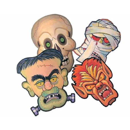 CARETAS CARTÓN  HALLOWEEN                         